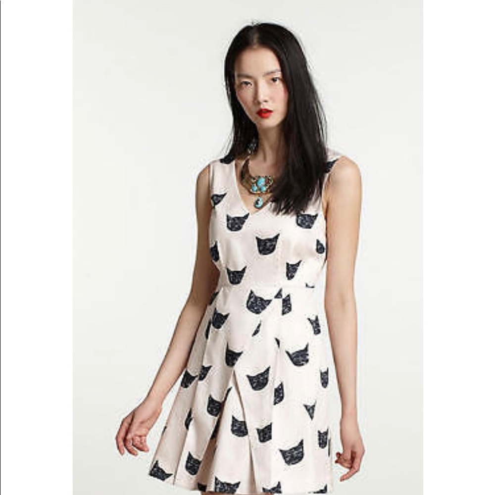 Anthropologie Leah Reah Goren cat Dress